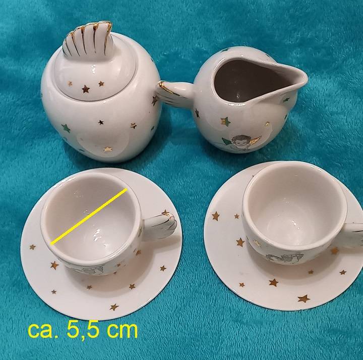 Schutzengel Porzellan-Set (6-tlg) - Vitrinenstück