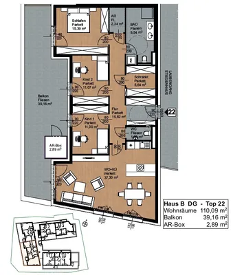 4-Zimmer-Wohnung mieten in Freistadt – 110 m², € 1.799 – Bild 12 von 12