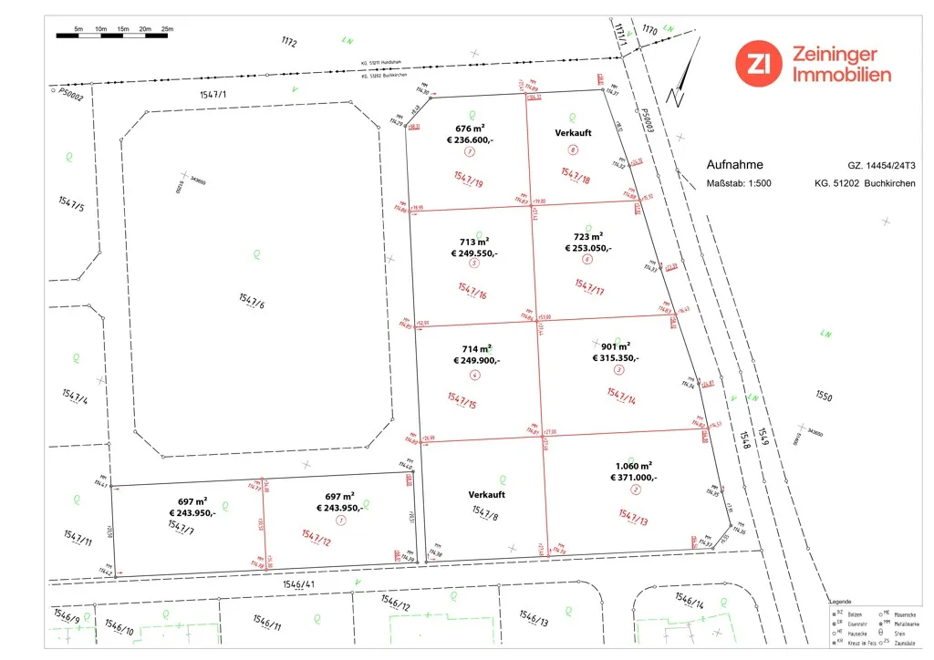 Herrliche Grundstücke ab 500 m² in Buchkirchen - Ansicht 2