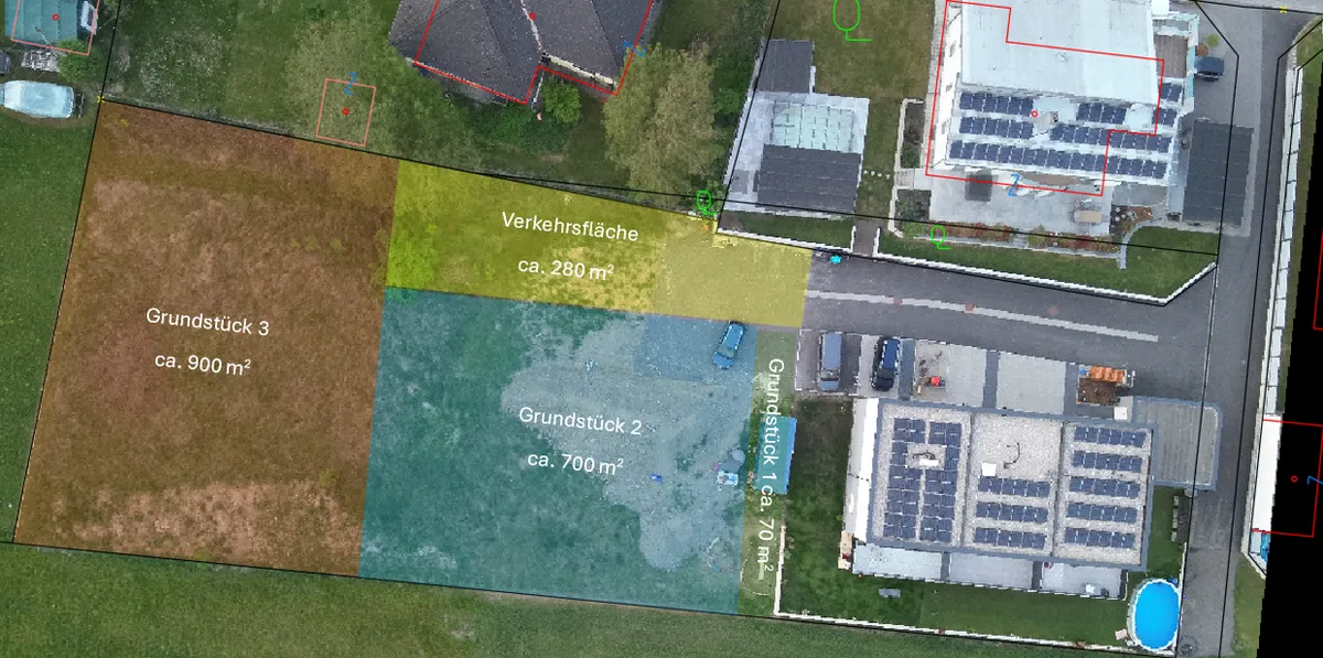 Baugrundstück mit unverbauter Aussicht nach Süden, 950m² - Ansicht 3