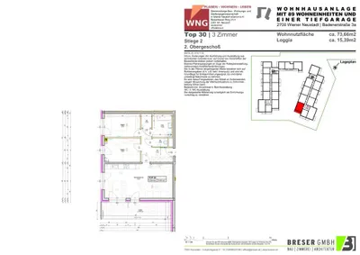 3-Zimmer-Wohnung mieten in Wiener Neustadt – 73,64 m², € 1.076 – Bild 12 von 12