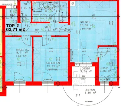 3-Zimmer-Wohnung mieten in Ried im Innkreis – 62,71 m², € 803 – Bild 7 von 7