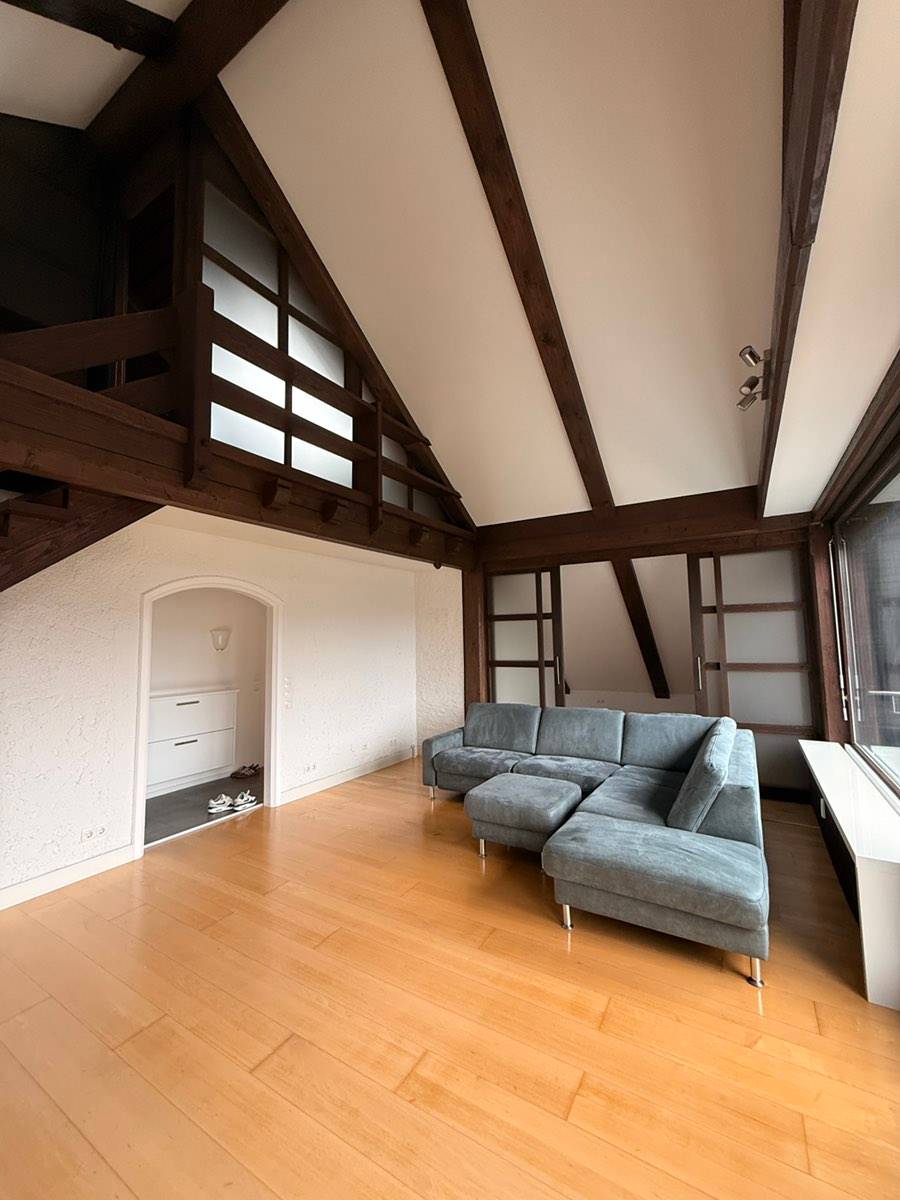 Wohnlandschaft / Ecksofa mit Hocker - blaugrau, Stoffbezug