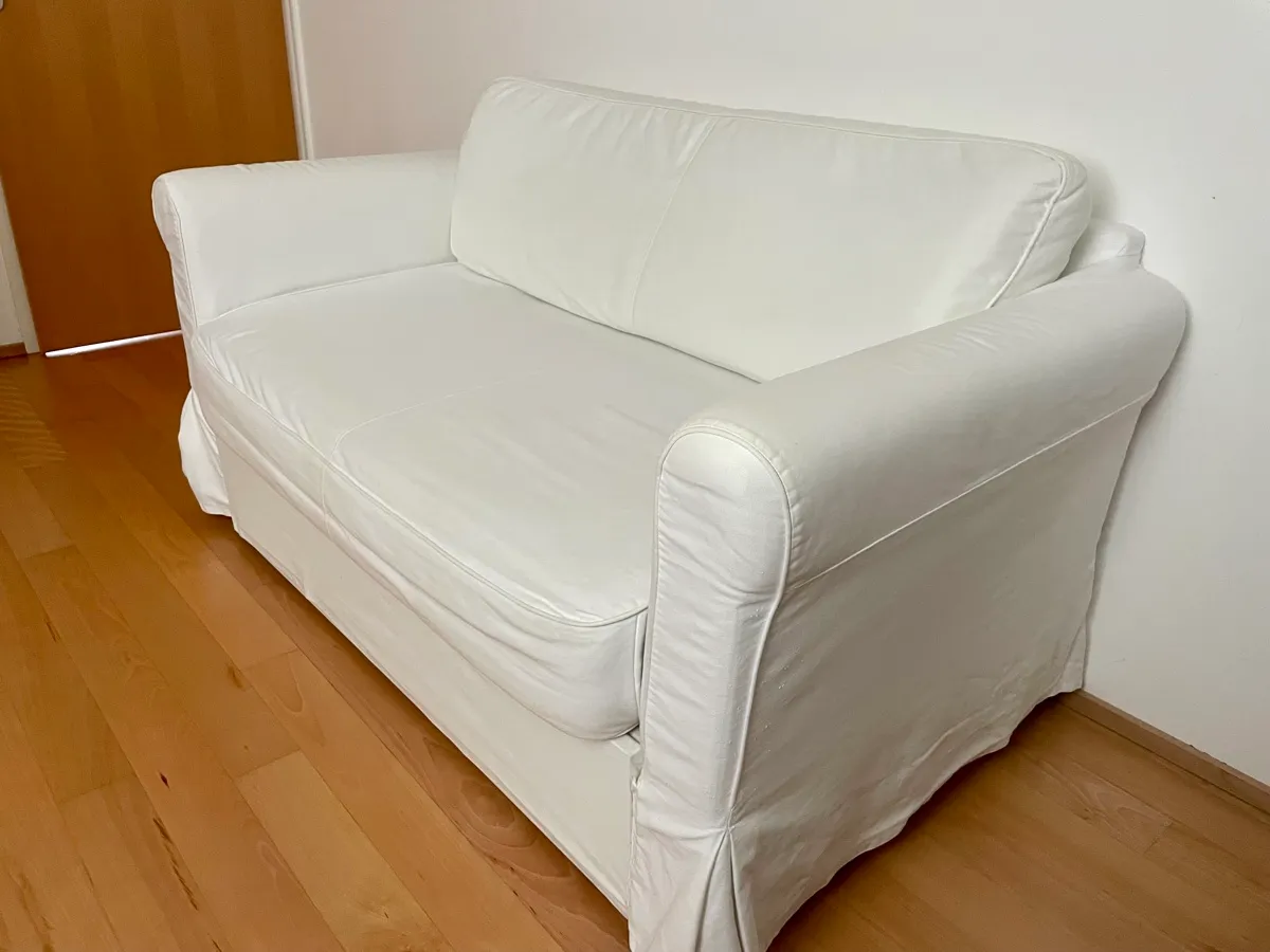 IKEA EKTORP 2er-Schlafsofa Bettsofa ausziehbar weiß, € 0,- (6850 Dornbirn)