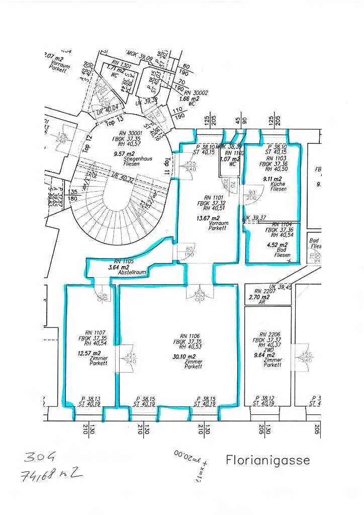 Wohnung – Wien, Buchfeld, Katastralgemeinde Josefstadt - Ansicht 3