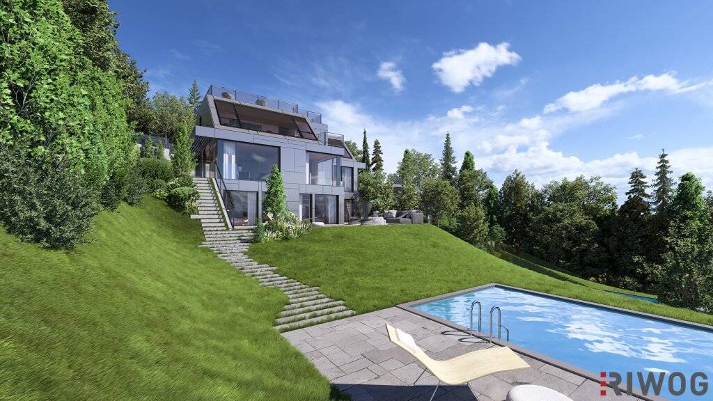Baubewilligte Villa mit viel Platz in Grünlage - View 2
