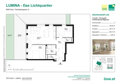 3-Zimmer-Wohnung kaufen in Graz – 80,2 m², € 375.000 – Bild 3 von 13
