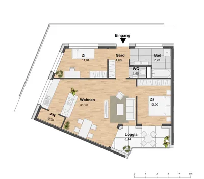 3-Zimmer-Wohnung mieten in Graz – 83,33 m², € 1.349 – Bild 9 von 14