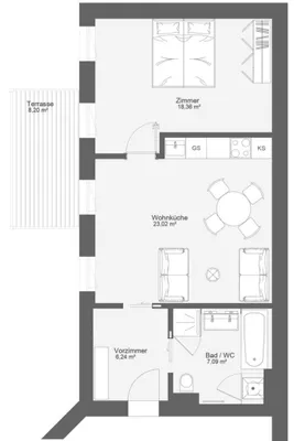 2-Zimmer-Wohnung kaufen in Wien – 54,71 m², € 360.000 – Bild 16 von 16
