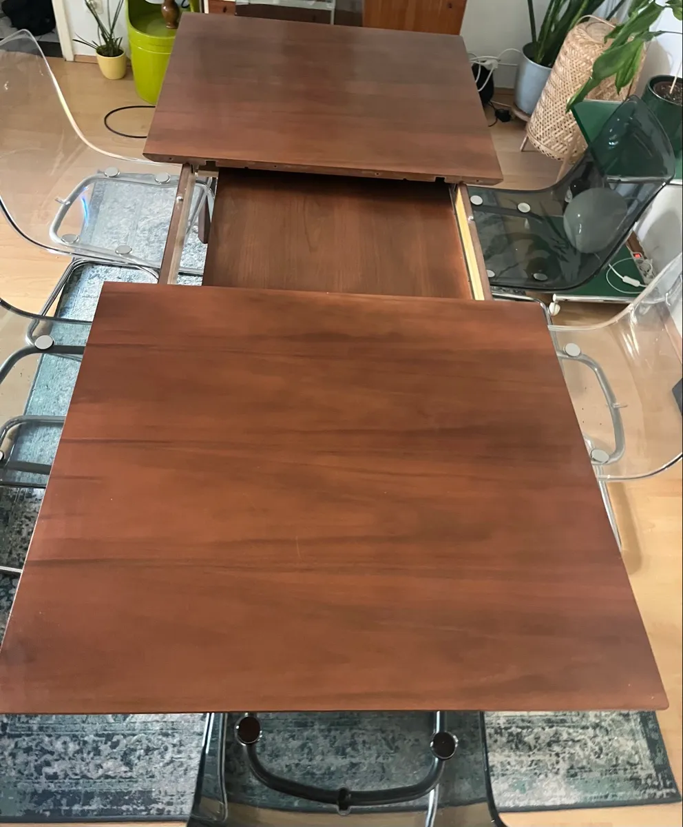 Esstisch ausziehbar (160/210 x 90 cm) - dunkelbraun, € 300,- (1060 Wien)