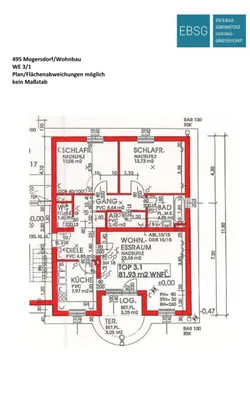 3-Zimmer-Wohnung mieten in Jennersdorf – 81,92 m², € 675 – Bild 2 von 6