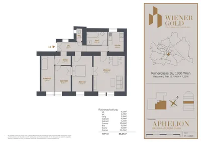 4-Zimmer-Wohnung kaufen in Wien – 85,05 m², € 429.000 – Bild 11 von 11