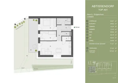 3-Zimmer-Wohnung kaufen in Graz-Umgebung – 71,57 m² – Bild 3 von 3