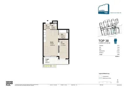 2-Zimmer-Wohnung mieten in Wien – 54,86 m², € 1.399 – Bild 23 von 23