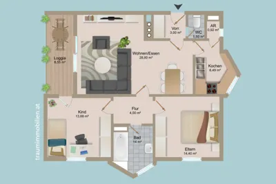 3-Zimmer-Wohnung kaufen in Villach – 78,93 m², € 270.000