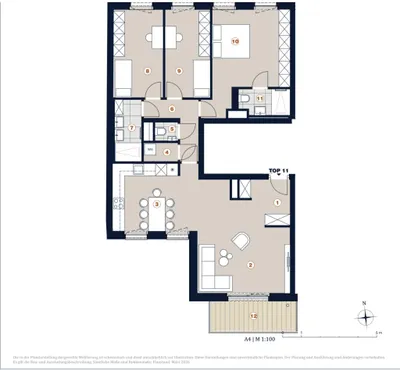 Immobilie kaufen in Wien – 105,36 m², € 804.450 – Bild 7 von 7