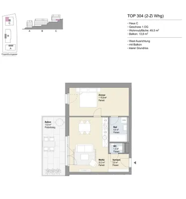 Wohnung kaufen in Wien – 50 m², € 460.000 – Bild 14 von 14