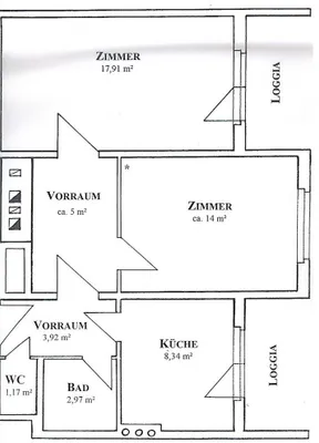 2-Zimmer-Wohnung mieten in Linz – 54 m², € 591 – Bild 8 von 8