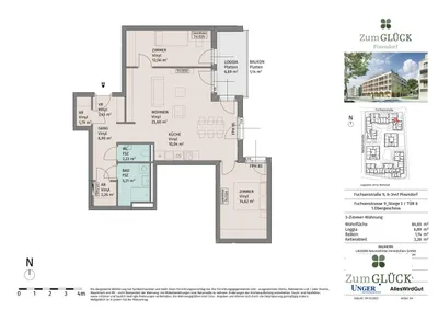 3-Zimmer-Wohnung mieten in Tulln – 84,65 m², € 1.235 – Bild 14 von 14