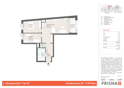 3-Zimmer-Wohnung kaufen in Wien – 64,15 m², € 514.900 – Bild 4 von 4