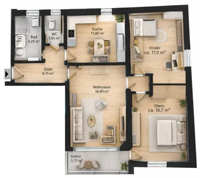 3-Zimmer-Wohnung kaufen in Kitzbühel – 80 m², € 419.000 – Bild 28 von 28