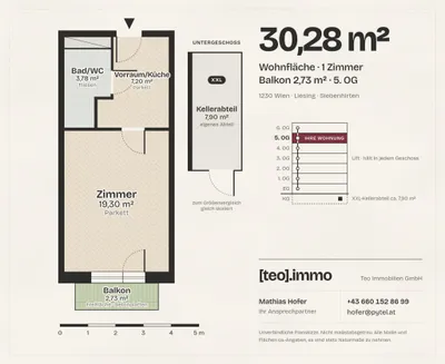 1-Zimmer-Wohnung kaufen in Wien – 30,28 m², € 189.900 – Bild 13 von 14