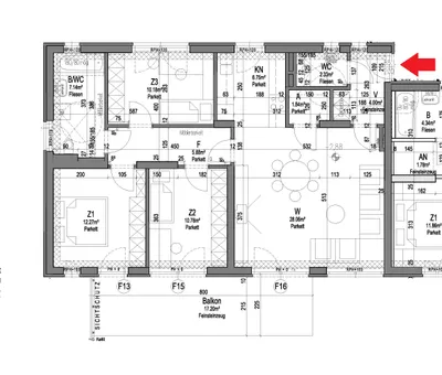 4-Zimmer-Wohnung mieten in Leibnitz – 89,2 m², € 938 – Bild 2 von 2