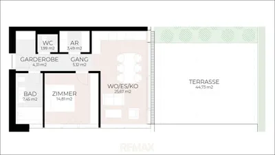 2-Zimmer-Wohnung kaufen in Gmunden – 62 m² – Bild 8 von 8