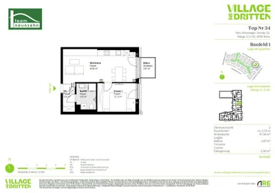 2-Zimmer-Wohnung mieten in Wien – 47,38 m², € 1.199 – Bild 29 von 29