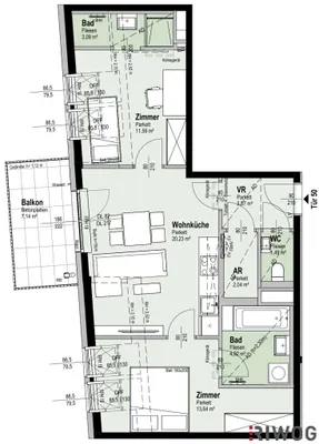 3-Zimmer-Wohnung kaufen in Wien – 60,38 m², € 496.200 – Bild 53 von 53