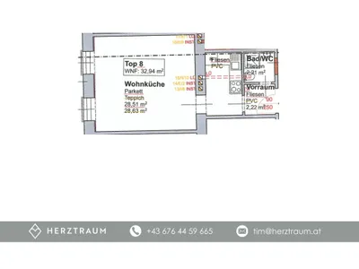1-Zimmer-Wohnung kaufen in Wien – 32,94 m², € 164.550 – Bild 7 von 7