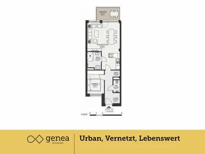3-Zimmer-Wohnung mieten in Graz – 56,57 m², € 909 – Bild 2 von 20