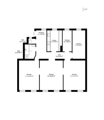 5-Zimmer-Wohnung kaufen in Wien – 122 m², € 249.000 – Bild 11 von 11
