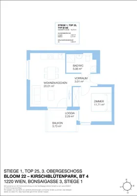 2-Zimmer-Wohnung mieten in Wien – 42,08 m², € 850 – Bild 9 von 11
