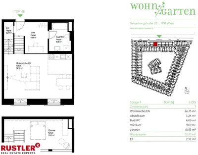 1-Zimmer-Wohnung mieten in Wien – 53,97 m², € 1.025 – Bild 9 von 10