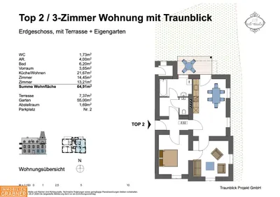 3-Zimmer-Wohnung kaufen in Liezen – 64,91 m², € 309.000 – Bild 6 von 9