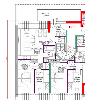 3-Zimmer-Wohnung kaufen in Wien – 63,36 m², € 346.500 – Bild 6 von 11