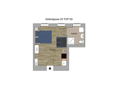 1-Zimmer-Wohnung mieten in Wien – 25 m², € 800 – Bild 8 von 8