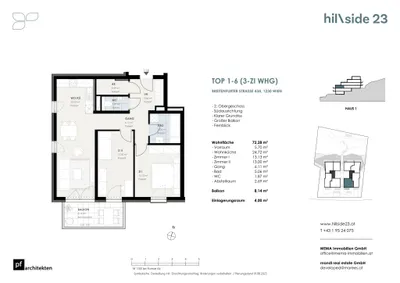 3-Zimmer-Wohnung kaufen in Wien – 72,28 m², € 494.500