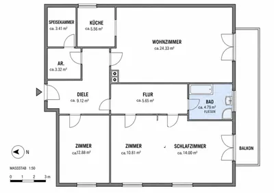 4-Zimmer-Wohnung kaufen in Salzburg Stadt – 94 m², € 415.000 – Bild 16 von 23