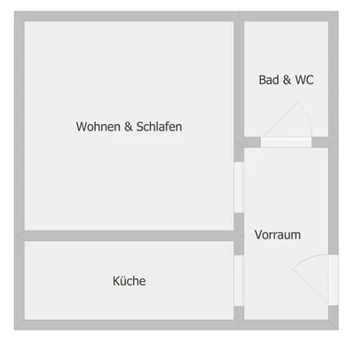 1-Zimmer-Wohnung mieten in Linz Land – 31,28 m², € 532 – Bild 13 von 13