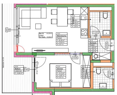 2-Zimmer-Wohnung kaufen in Wien – 41,87 m², € 333.070 – Bild 7 von 8