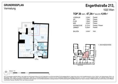 2-Zimmer-Wohnung mieten in Wien – 47,34 m², € 1.410 – Bild 8 von 8