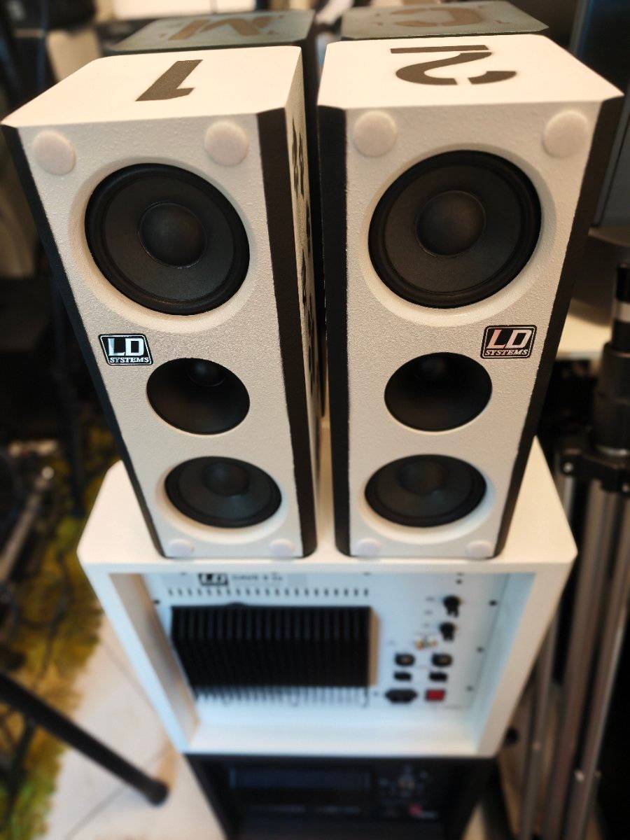 LD Systems Dave 8 XS WH 2.1 aktiv Pa Anlage/ Doggy Style Tops oder Pure White/ Gegen Aufpreis 70€ inkl. neuer orig. LD Dave 8 XS Stands+2 mal 5m N-Speakon Verkabelung+ LD Bag/ fabriksneu OVP- Thomann Garantie 12 2028