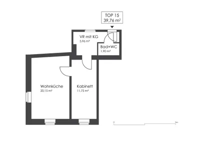 2-Zimmer-Wohnung kaufen in Wien – 39,72 m², € 139.000 – Bild 5 von 6