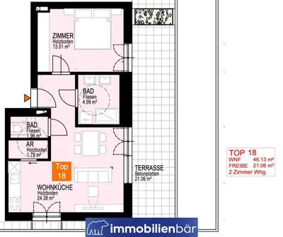 2-Zimmer-Wohnung kaufen in Linz – 46,82 m², € 409.000 – Bild 9 von 9