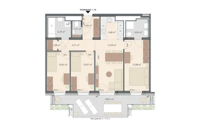 4-Zimmer-Wohnung kaufen in Wien – 81,41 m², € 504.000 – Bild 11 von 11