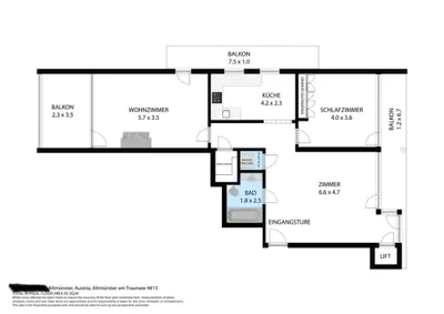 3-Zimmer-Wohnung kaufen in Gmunden – 82,98 m², € 325.000 – Bild 35 von 36