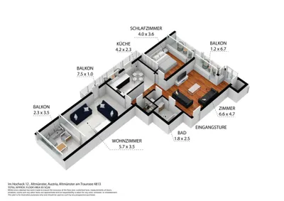 3-Zimmer-Wohnung kaufen in Gmunden – 82,98 m², € 325.000 – Bild 36 von 36