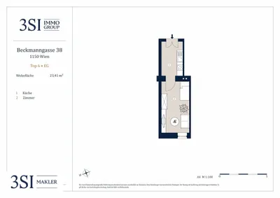 1-Zimmer-Wohnung kaufen in Wien – 23,41 m², € 89.000 – Bild 8 von 8